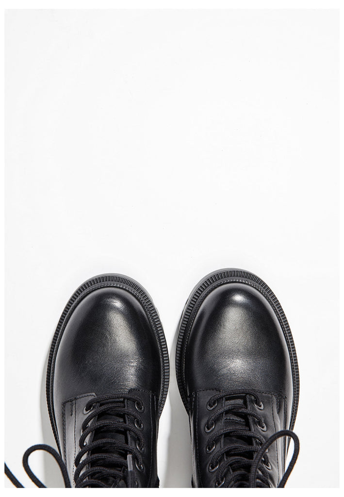 Inuovo Stiefelette Leder Schwarz - surf4shoes