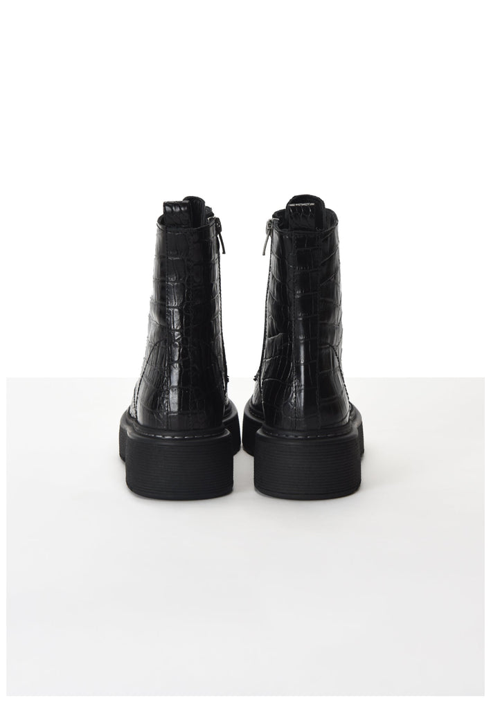 Inuovo Stiefelette Leder Schwarz - surf4shoes