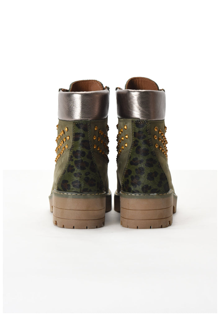 Inuovo Stiefelette Nubukleder Khaki - surf4shoes