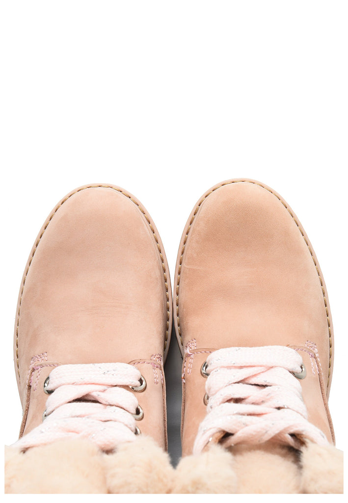 Inuovo Stiefelette Nubukleder/Textil Rosa - surf4shoes