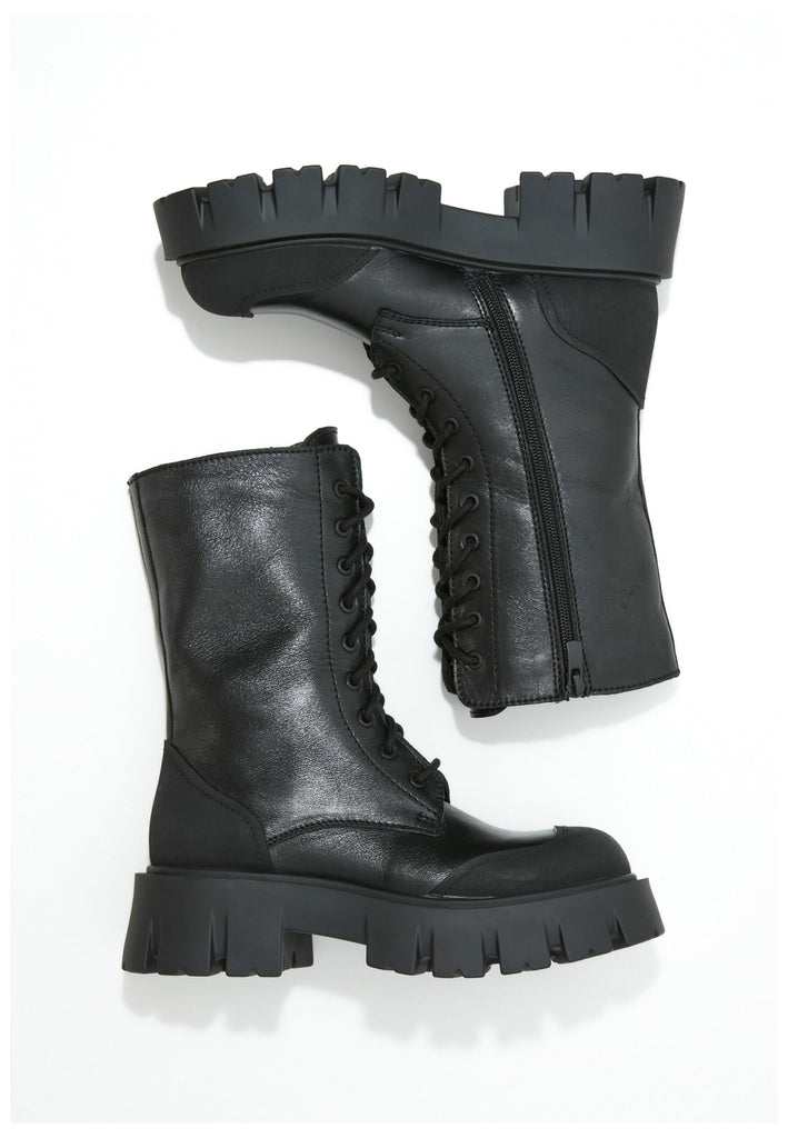 Inuovo Stiefel Leder Schwarz - surf4shoes