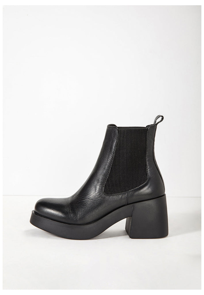 Inuovo Stiefelette Leder Schwarz - surf4shoes