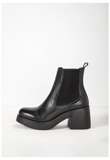 Inuovo Stiefelette Leder Schwarz - surf4shoes