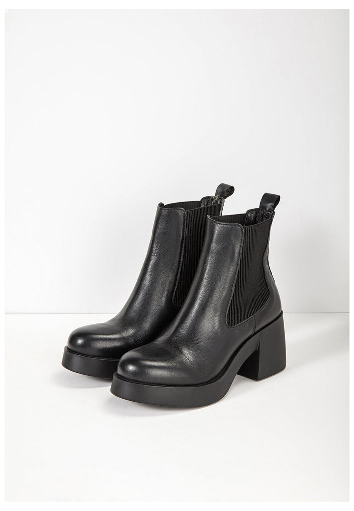 Inuovo Stiefelette Leder Schwarz - surf4shoes