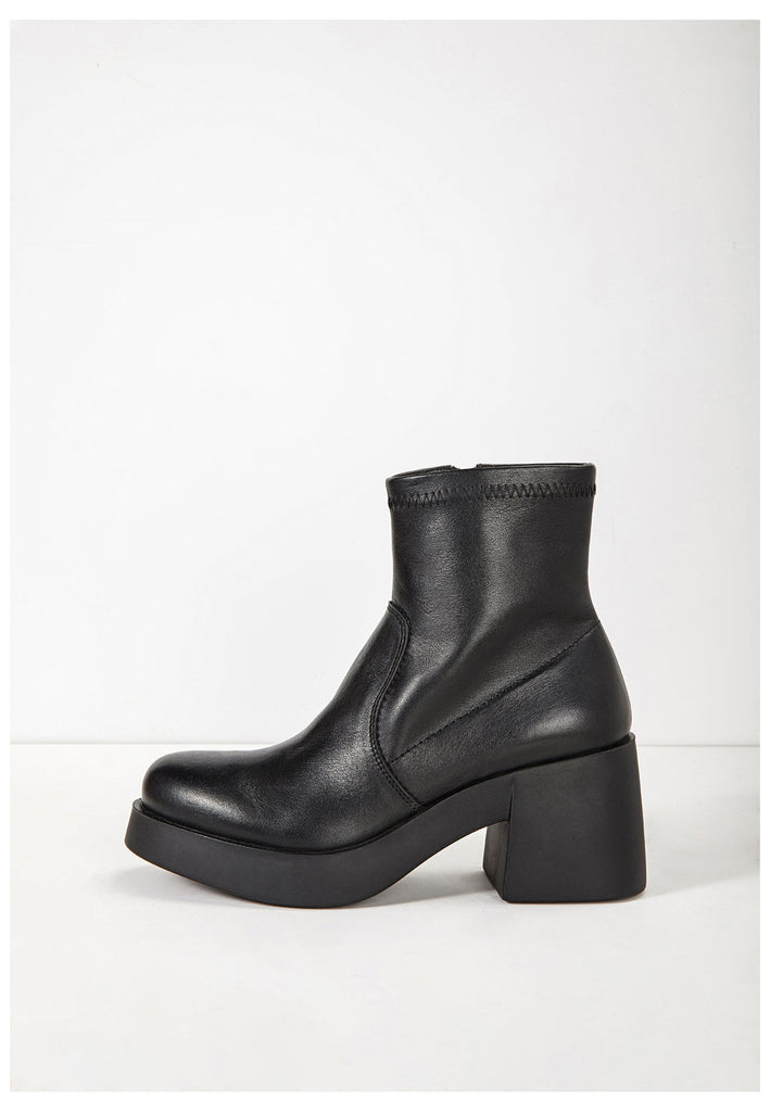 Inuovo Stiefelette Leder Schwarz - surf4shoes