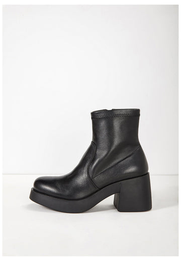 Inuovo Stiefelette Leder Schwarz - surf4shoes