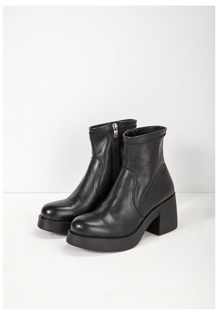 Inuovo Stiefelette Leder Schwarz - surf4shoes