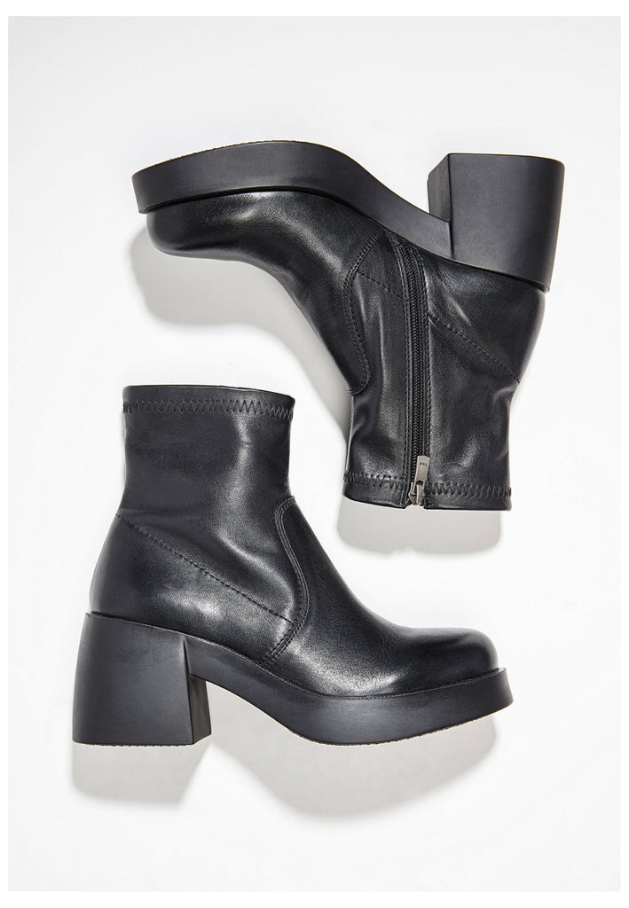 Inuovo Stiefelette Leder Schwarz - surf4shoes