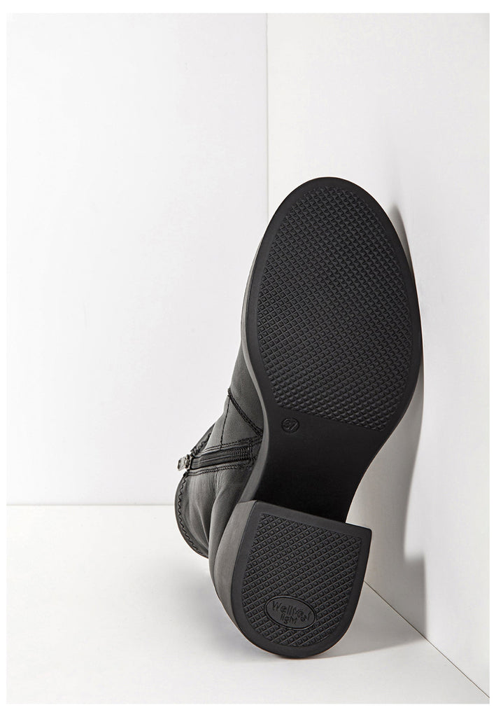 Inuovo Stiefelette Leder Schwarz - surf4shoes