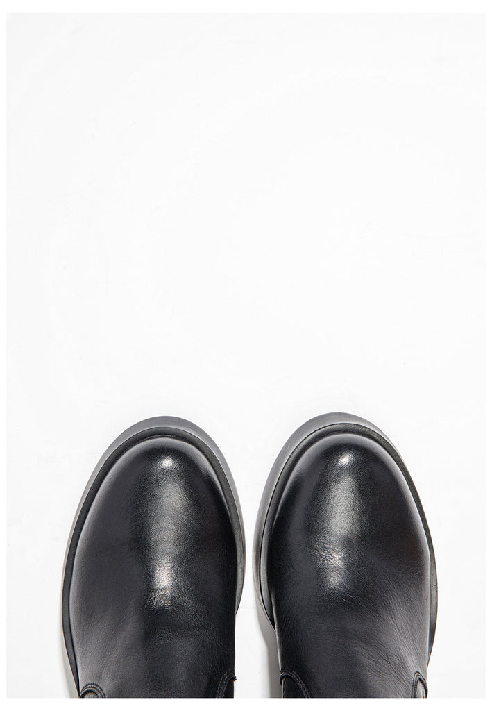 Inuovo Stiefelette Leder Schwarz - surf4shoes