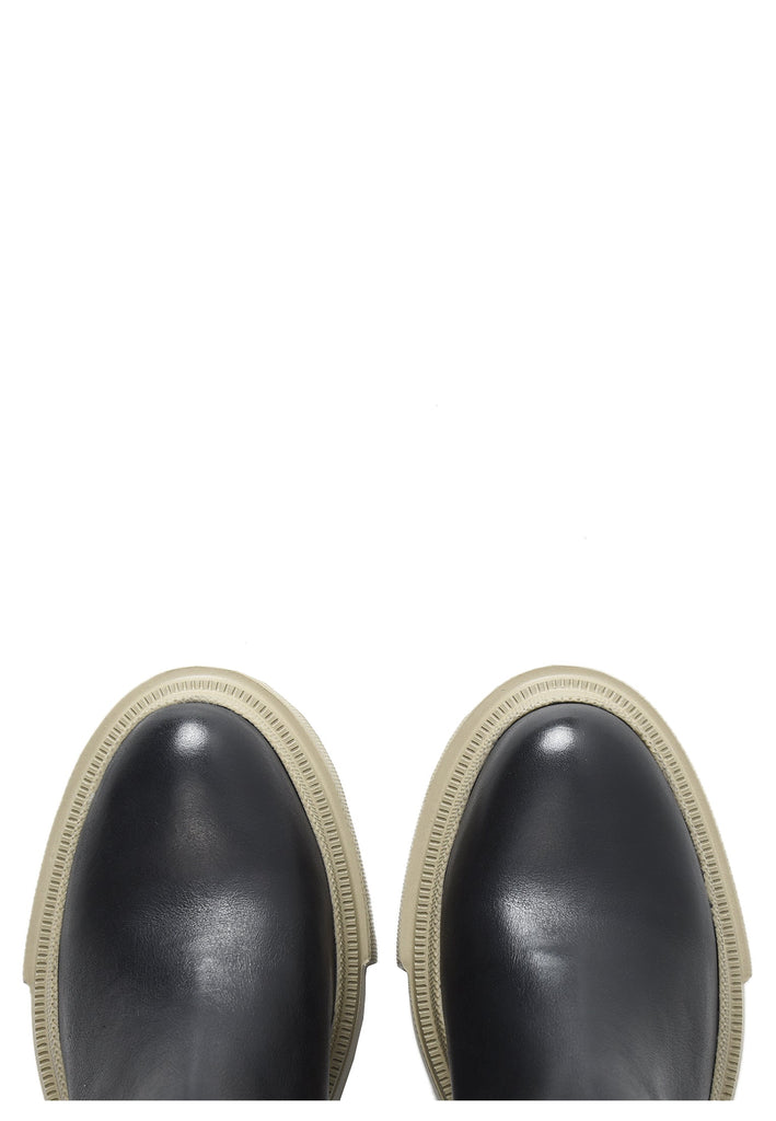 Inuovo Stiefelette Leder Schwarz/Beige - surf4shoes