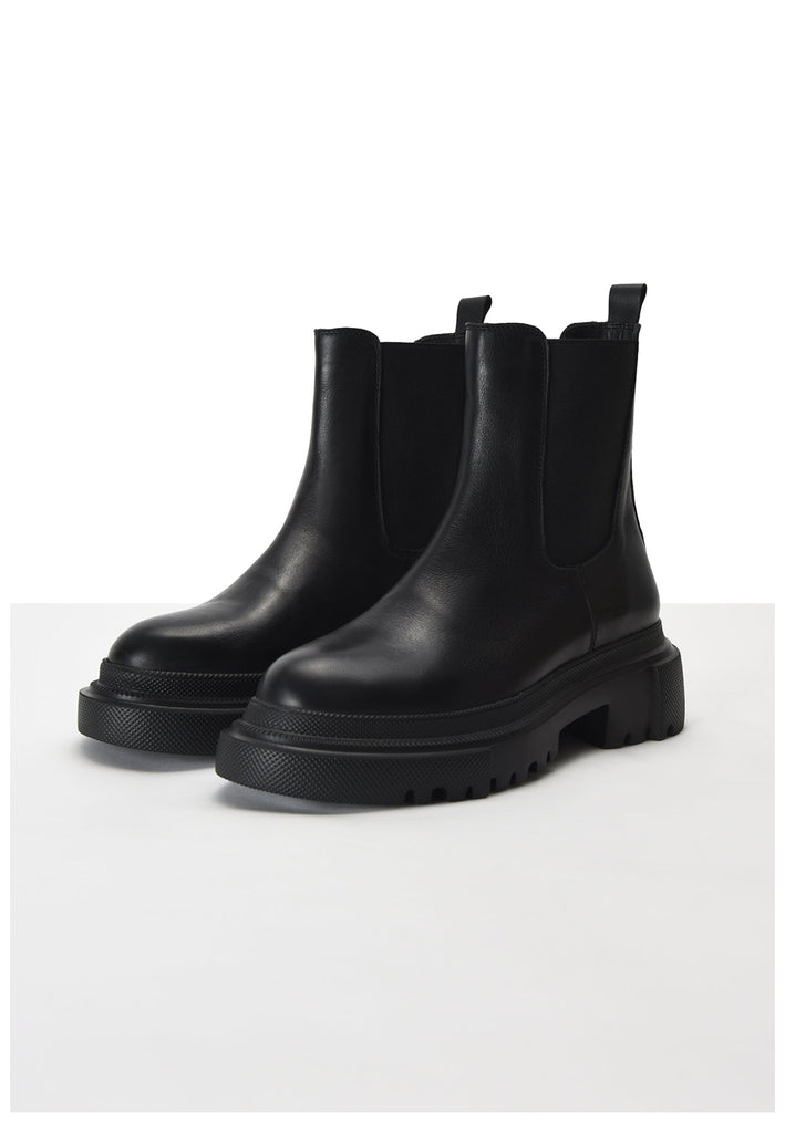 Inuovo Stiefelette Leder Schwarz - surf4shoes