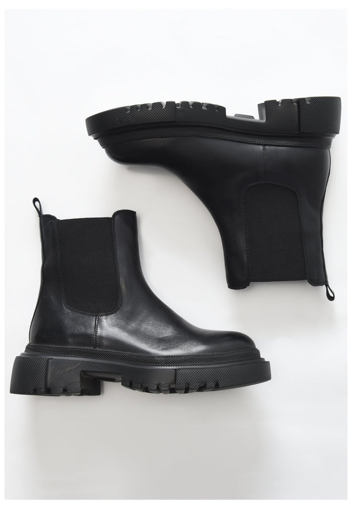 Inuovo Stiefelette Leder Schwarz - surf4shoes