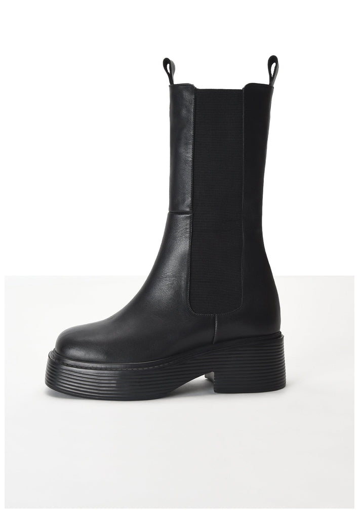 Inuovo Stiefelette Leder Schwarz - surf4shoes