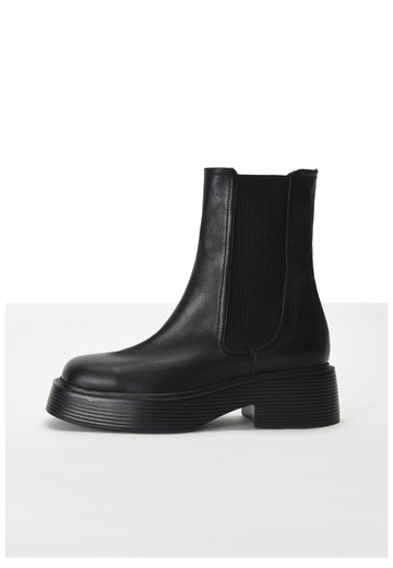 Inuovo Stiefelette Leder Schwarz - surf4shoes