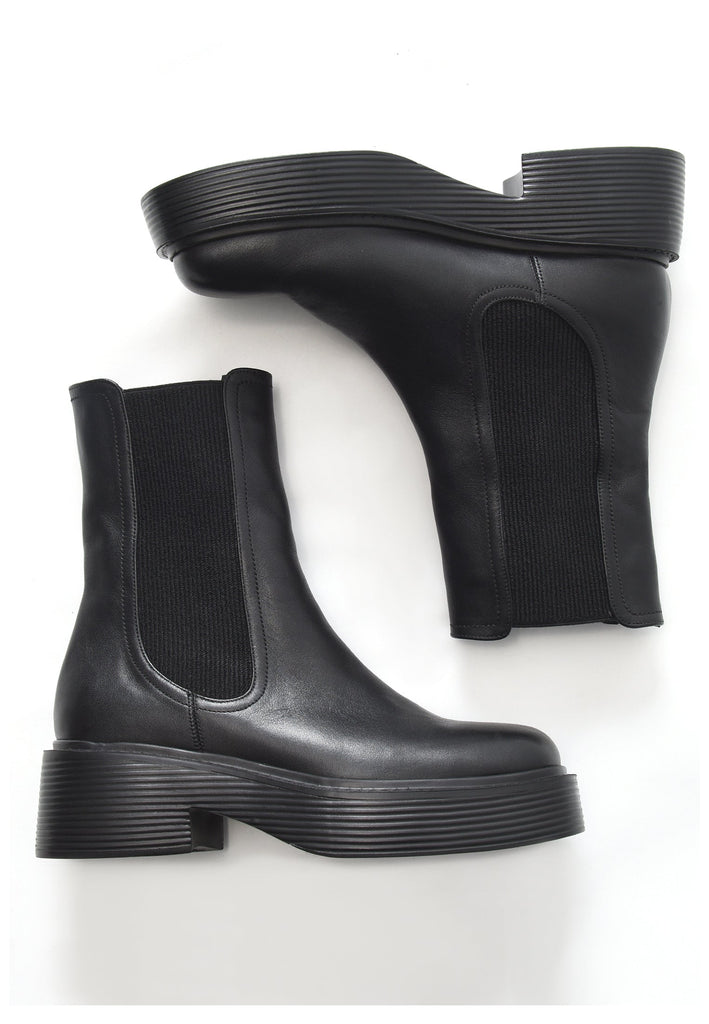 Inuovo Stiefelette Leder Schwarz - surf4shoes