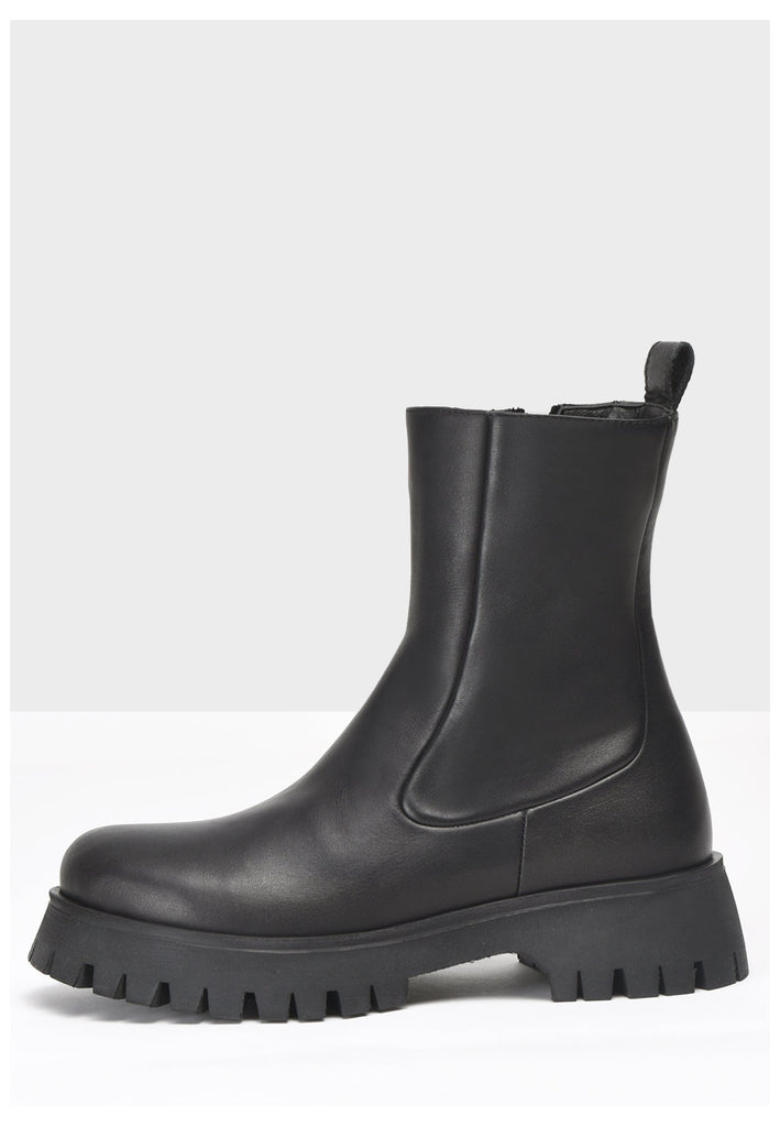Inuovo Stiefelette Leder Schwarz - surf4shoes