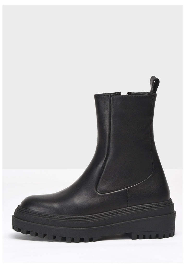 Inuovo Stiefelette Leder Schwarz - surf4shoes