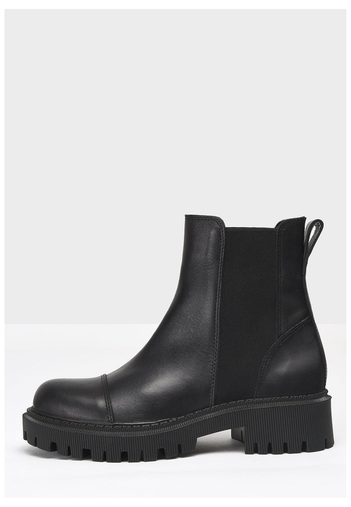 Inuovo Stiefelette Leder Schwarz - surf4shoes