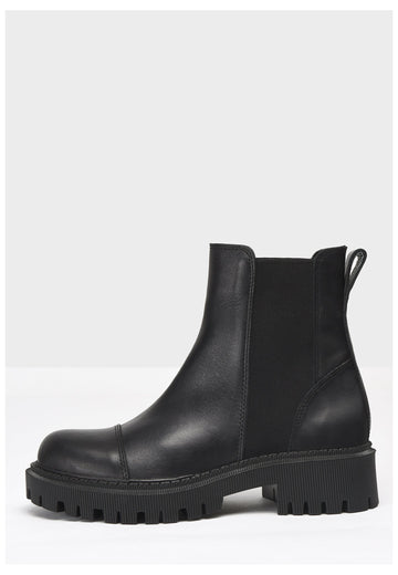 Inuovo Stiefelette Leder Schwarz - surf4shoes