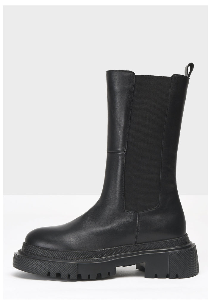 Inuovo Stiefelette Leder Schwarz - surf4shoes
