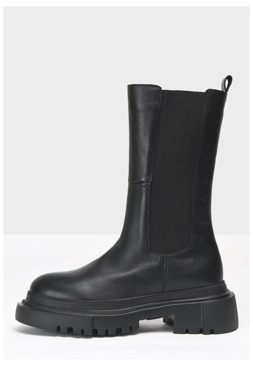 Inuovo Stiefelette Leder Schwarz - surf4shoes