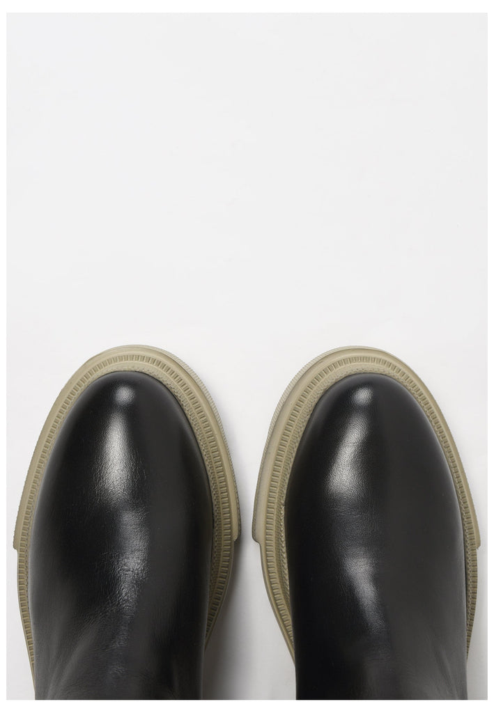 Inuovo Stiefelette Leder Schwarz/Beige - surf4shoes