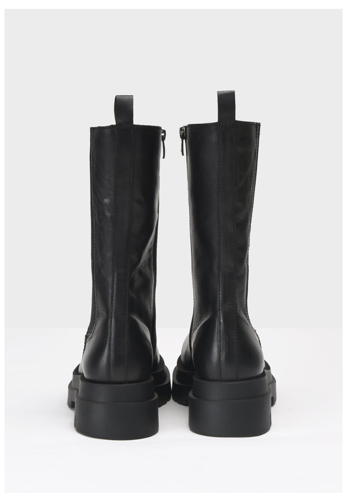 Inuovo Stiefel Leder/Textil Schwarz - surf4shoes