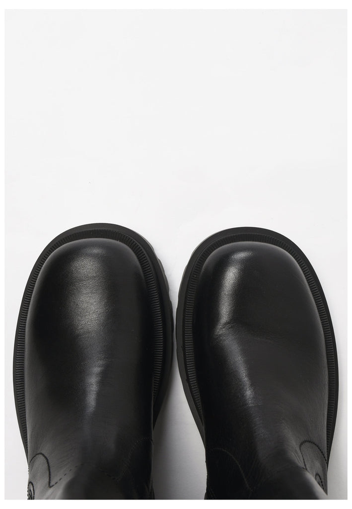 Inuovo Stiefel Leder/Textil Schwarz - surf4shoes