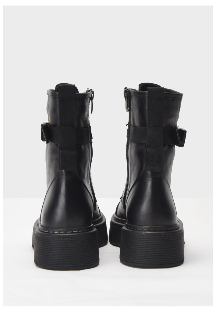 Inuovo Stiefelette Leder Schwarz - surf4shoes