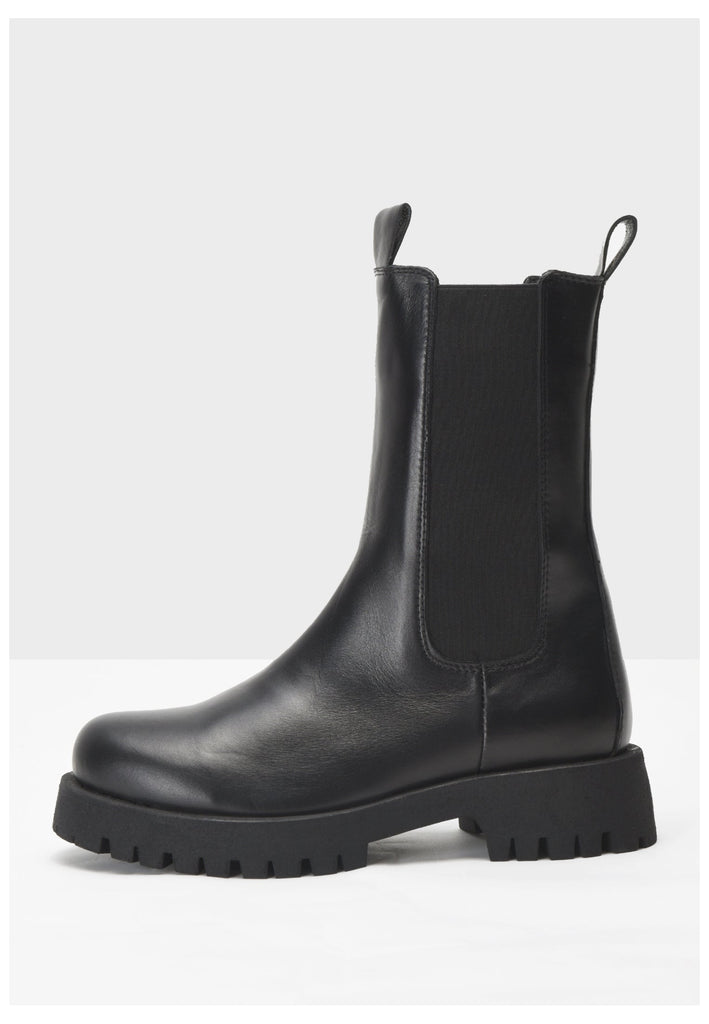 Inuovo Stiefelette Leder Schwarz - surf4shoes