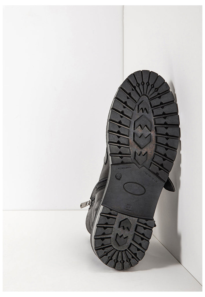 Inuovo Stiefelette Leder Schwarz - surf4shoes