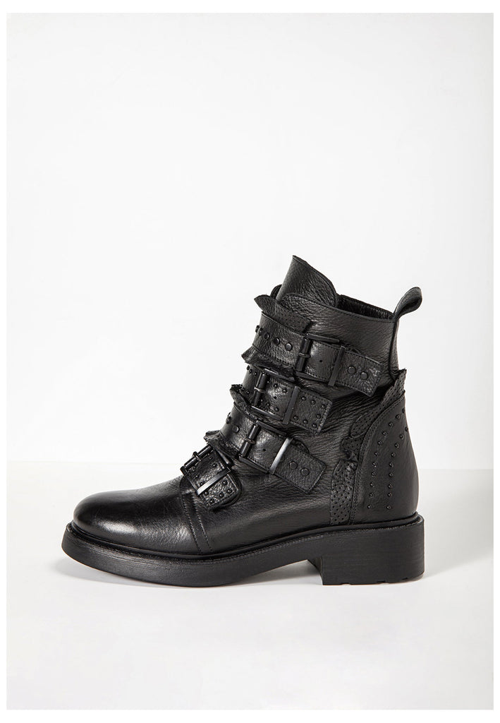 Inuovo Stiefelette Leder Schwarz - surf4shoes