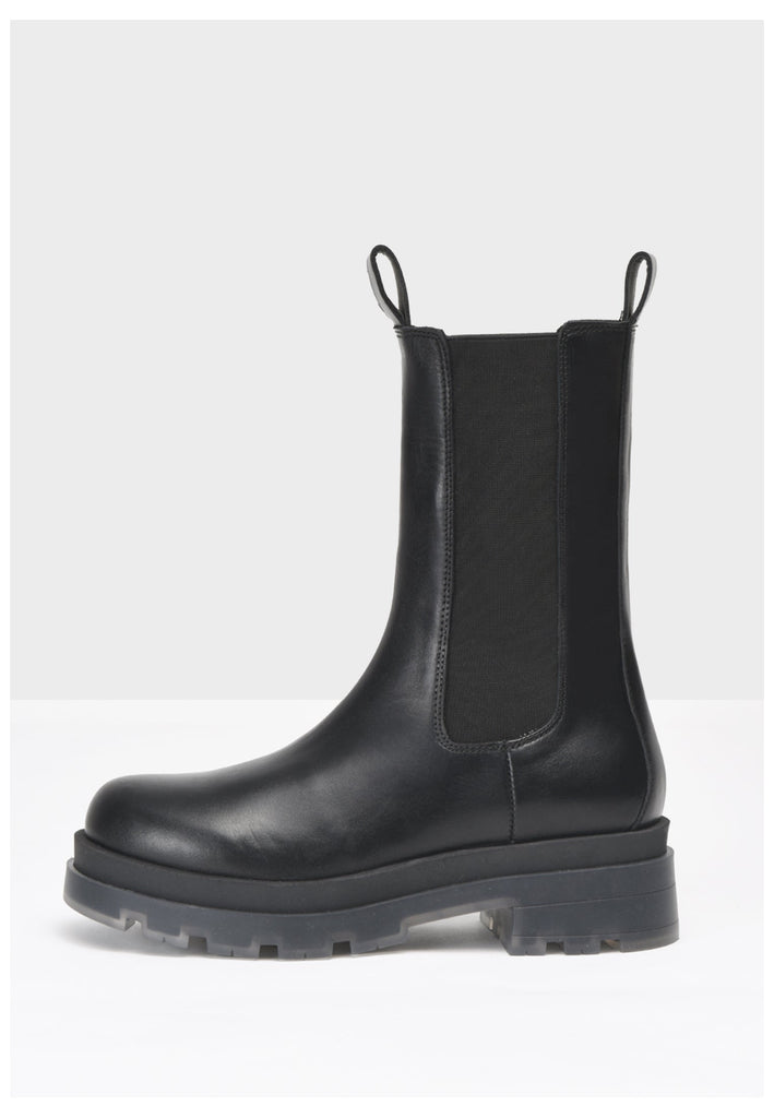 Inuovo Stiefelette Leder/Textil Schwarz - surf4shoes
