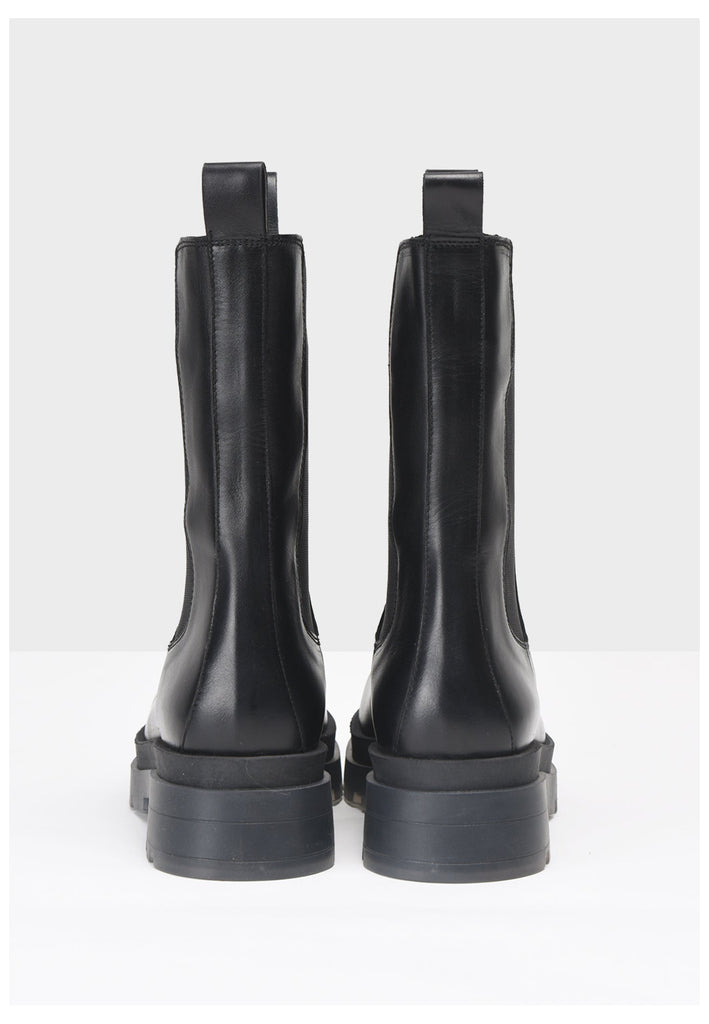 Inuovo Stiefelette Leder/Textil Schwarz - surf4shoes