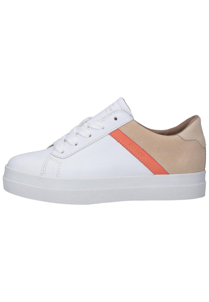 GANT Sneaker Leder Weiß/Beige - surf4shoes