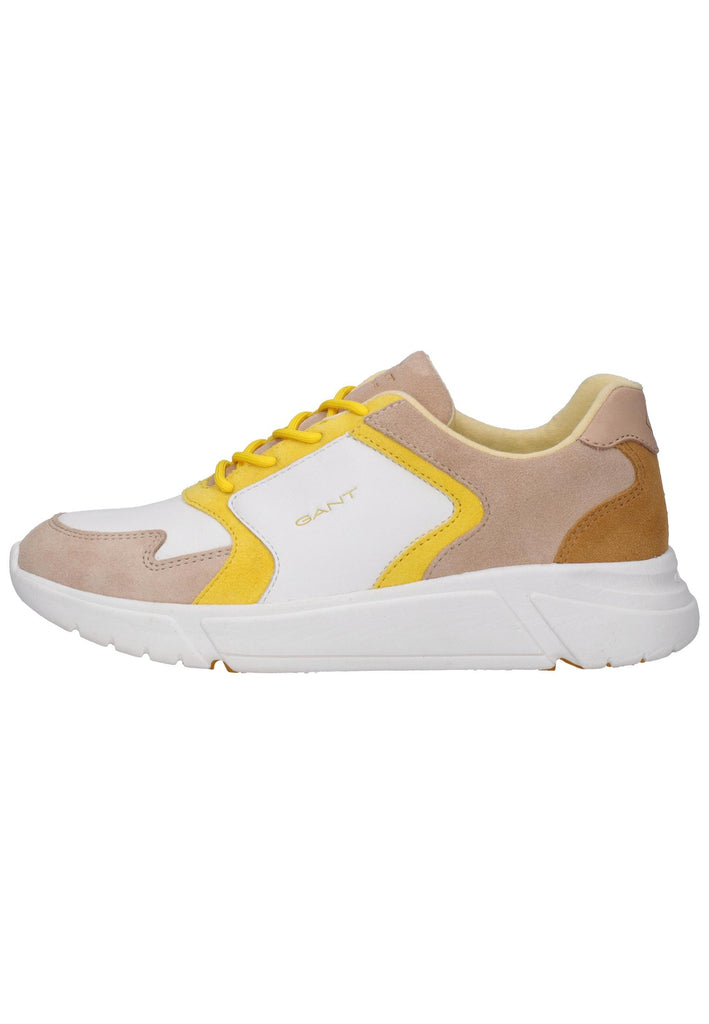 GANT Sneaker Leder Weiß/Gelb - surf4shoes