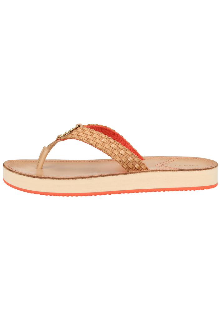 GANT Zehensteg Lederimitat Natur - surf4shoes