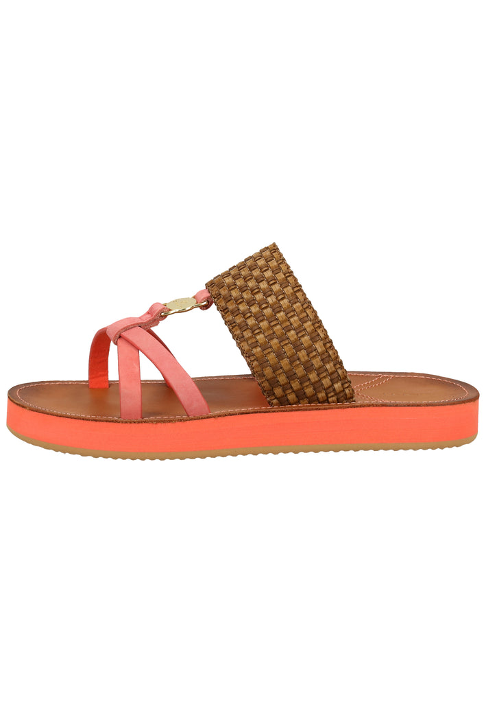 GANT Pantoletten Lederimitat Braun/Rosa - surf4shoes