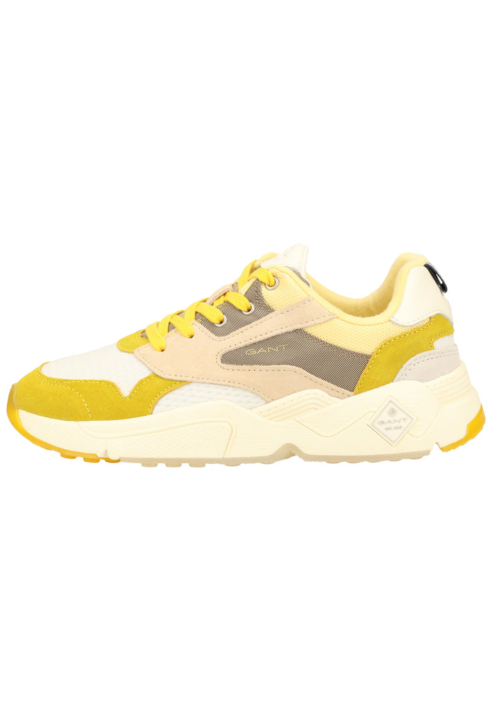 GANT Sneaker Veloursleder/Textil Beige/Gelb - surf4shoes