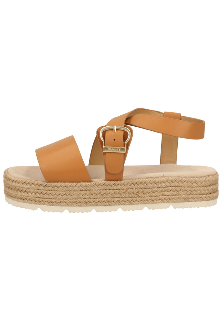GANT Sandalen Leder Tan - surf4shoes