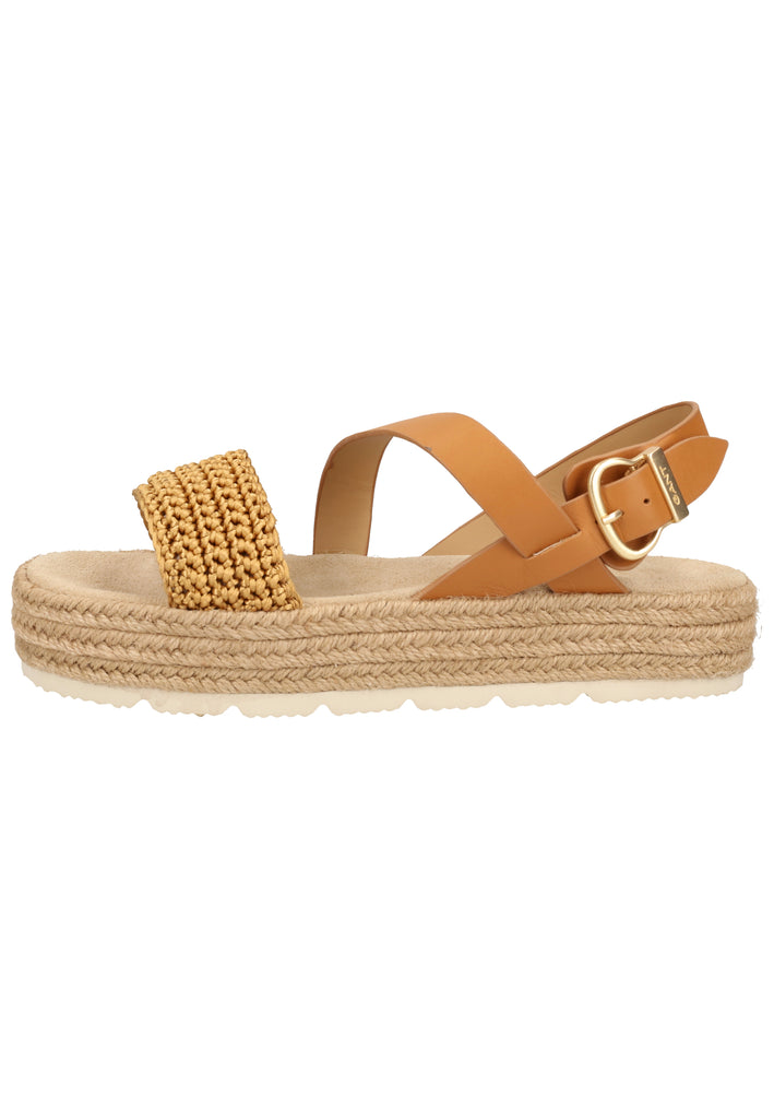 GANT Sandalen Leder Caramel - surf4shoes