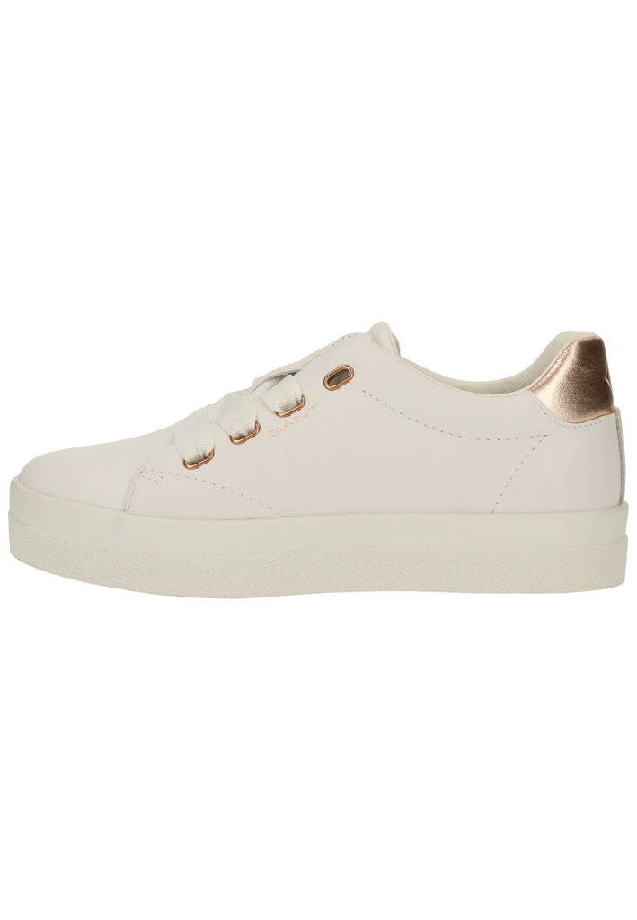 GANT Sneaker Leder Weiß/Gold - surf4shoes