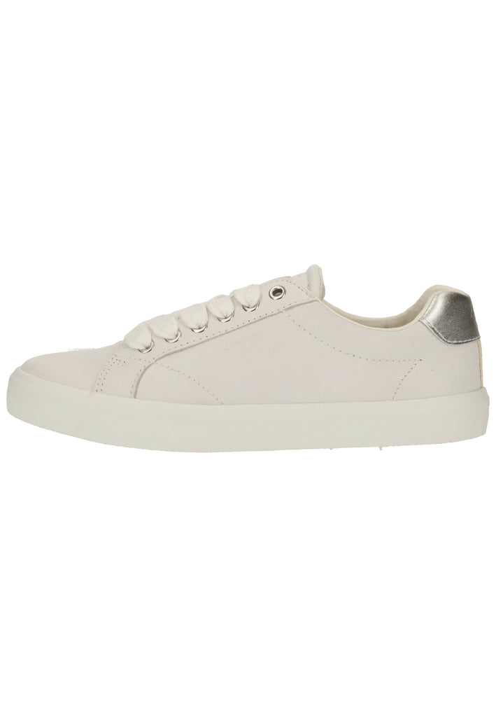 GANT Sneaker Leder Weiß/Silber - surf4shoes