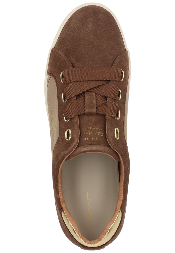 GANT Sneaker Nubukleder/Textil Mittelbraun - surf4shoes