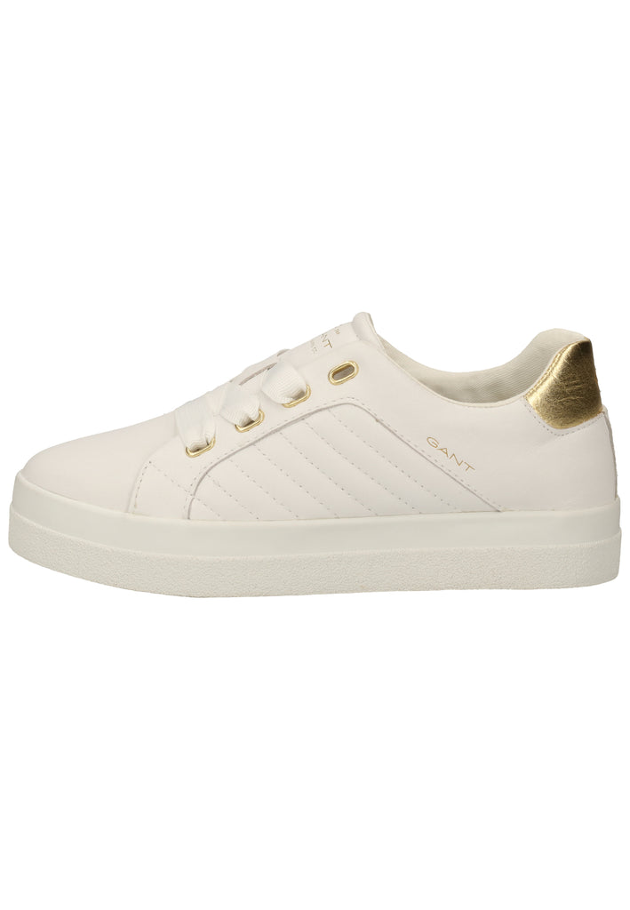 GANT Sneaker Leder Weiß/Gold - surf4shoes