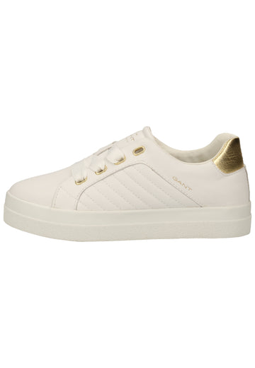 GANT Sneaker Leder Weiß/Gold - surf4shoes