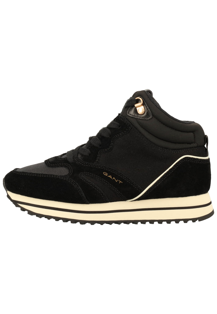 GANT Sneaker Nubukleder/Textil Schwarz - surf4shoes