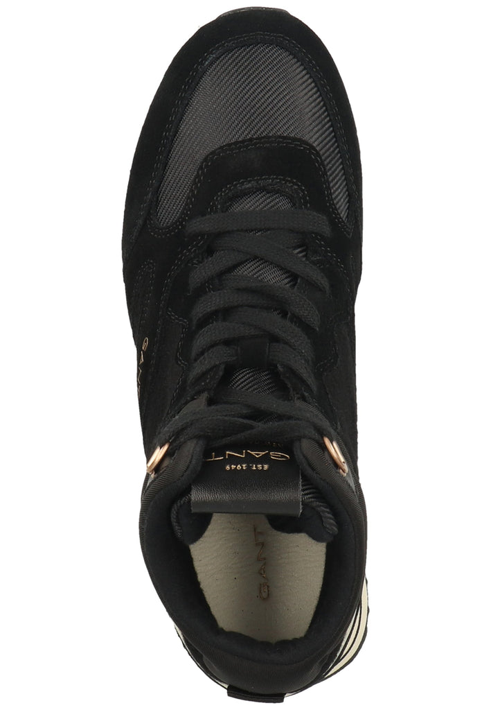 GANT Sneaker Nubukleder/Textil Schwarz - surf4shoes