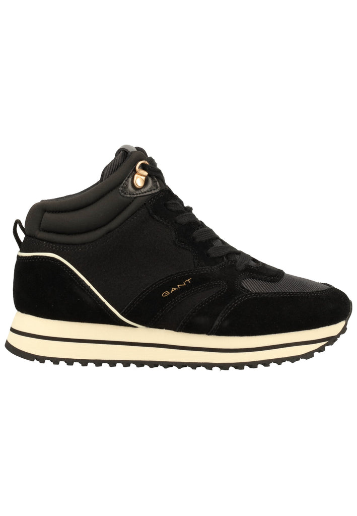 GANT Sneaker Nubukleder/Textil Schwarz - surf4shoes